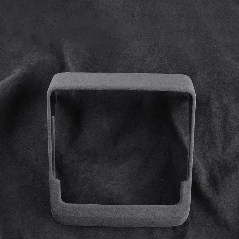 Rear Display Frame In Tumbled Leather for Tesla Model 3 Highland / Model Y - Tesery Official Store