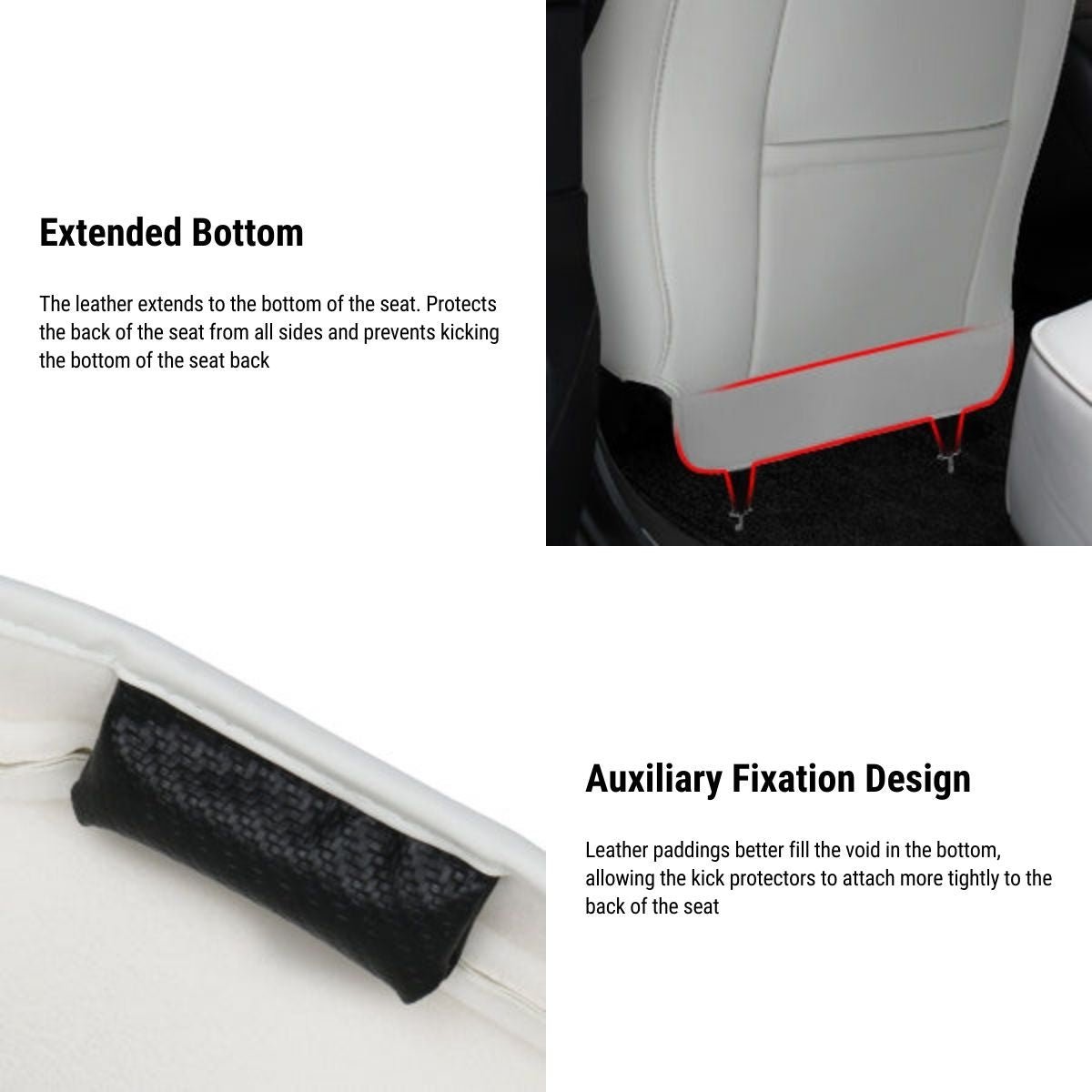 Seat Back Protector for Tesla Model 3 Highland 2023.11 - 2024 & Model Y 2020 - 2024（2pcs） - Tesery Official Store
