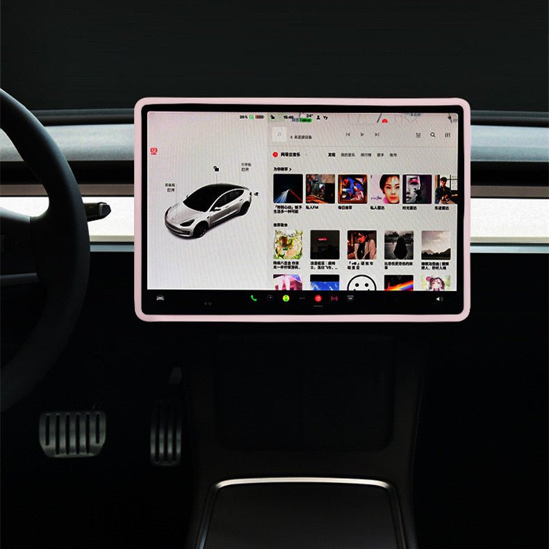 Silicone Central Screen Protector Frame for Tesla Model 3 / Y - Tesery Official Store