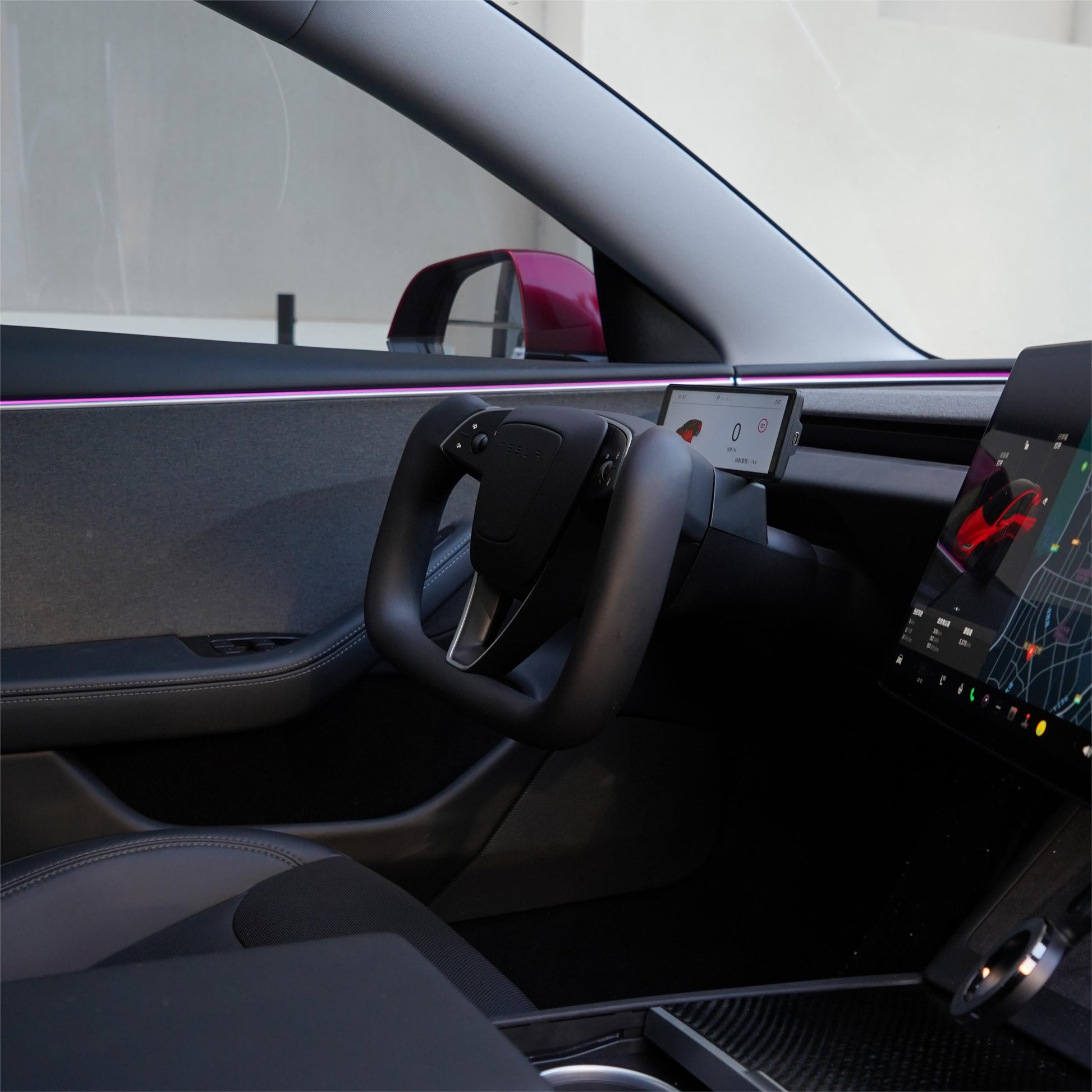 TESERY Model 3 Highland & Model Y Juniper Yoke Plaid Steering Wheel - Tesery Official Store