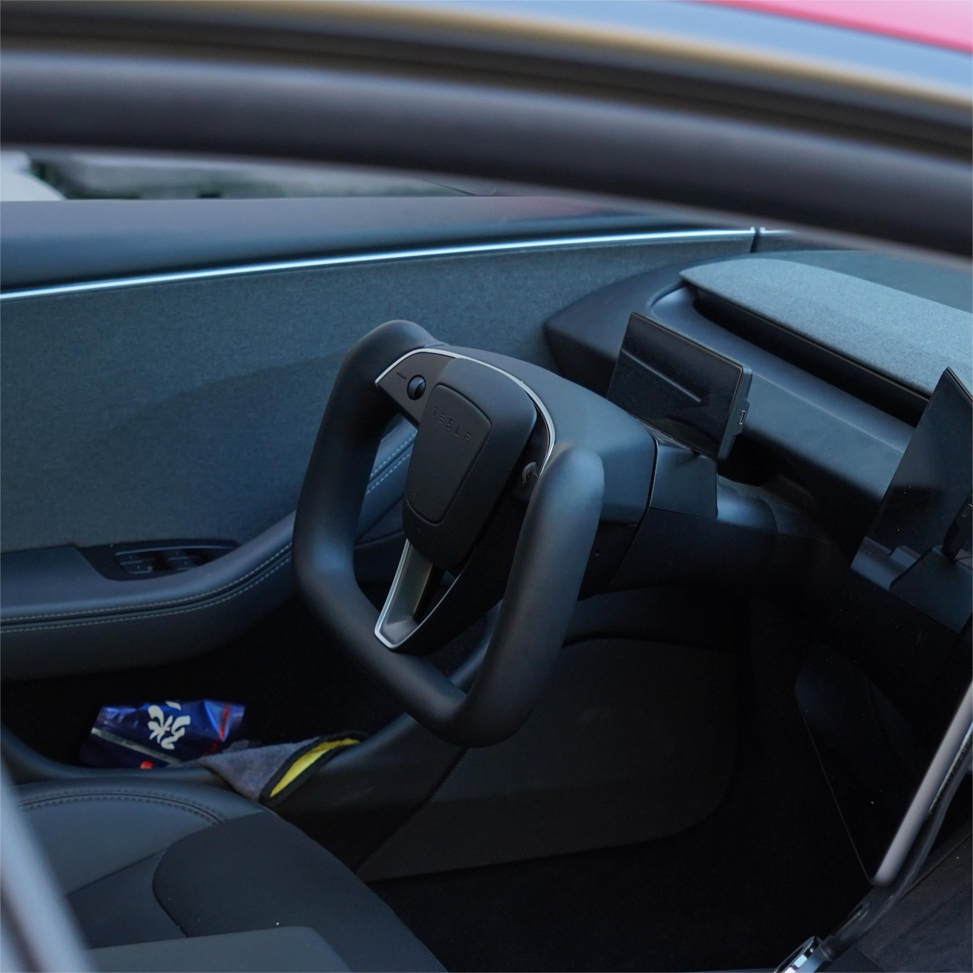 TESERY Model 3 Highland & Model Y Juniper Yoke Plaid Steering Wheel - Tesery Official Store