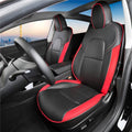 TESERY Seat Covers for Tesla Model 3  / Model Y - Black and Red