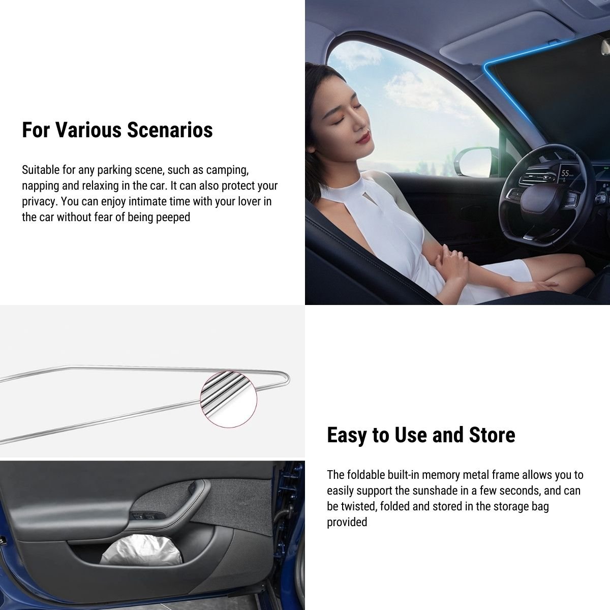 Windshield Sunshade for Tesla Model S 2016-2024 - Tesery Official Store